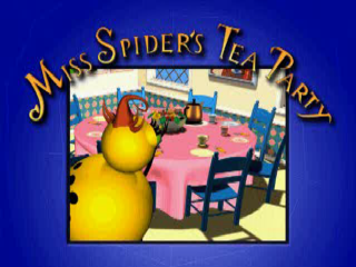 Miss Spiders Tea Party title screen for Playstation